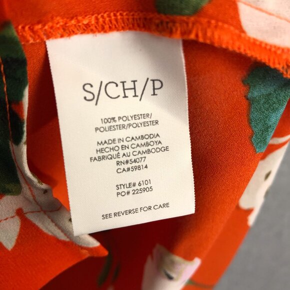 Cabi Floral Red Sleeveless Tank Top Size Small - Picture 2 of 4